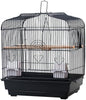 20.5"x18.1"x14.2" Portable Bird Travel Cage with Handle, Metal Carrier with Food Container, Wooden Perch & Pull-Out Tray for Small Parrots, Canaries, Cockatiels, Lovebirds, Conures