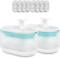 PETLIBRO Cat Water Fountain 2-Pack for Multi-Pet Homes, Ultra Quiet Automatic Pet Water Fountain with Two Flow Modes, 71oz/2.1L Visible Water Level