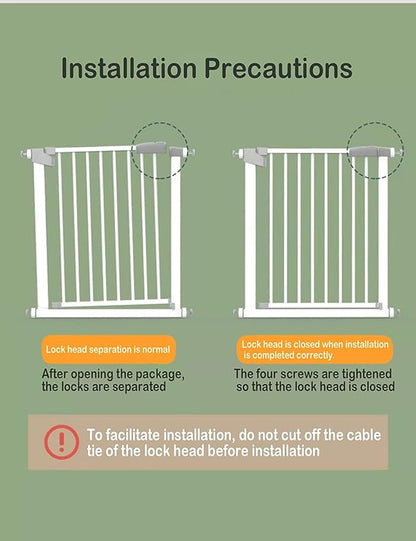 (85-100 in Width) Extra Long Baby Gate Extra Wide, Large Dog Gate Indoor, Child Proof Gate, Kiddie Gates, Baby Gate for Doorways. White, Dog Gates for The House. Extra Tall Pet Gate.