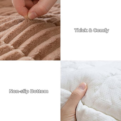 FUNNY FUZZY Pet Couch Covers for Sofa, Washable Dog Couch Cover Protector for Dogs, Flannel Couch Covers for Dogs Pet Friendly Pets Mat Bed (Brown, 35.4"x70.9")