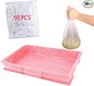 50 Pcs Disposable Rabbit Cage Liner Plastic Toilet Film Leak-Proof for Small Animals Bunny Guinea Pig Bird Cage Liners Litter Box Crate Tray Drawer Quick Cleanup Essentials Indoor (Compact)