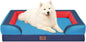 Comfort Expression Orthopedic Dog Bed for Large Dogs 36x27 Inch, Waterproof Egg Crate Foam Large Pet Bed with Removable Bolsters, Dog Couch with Washable Cover & Non-Slip Bottom, Philadelphia