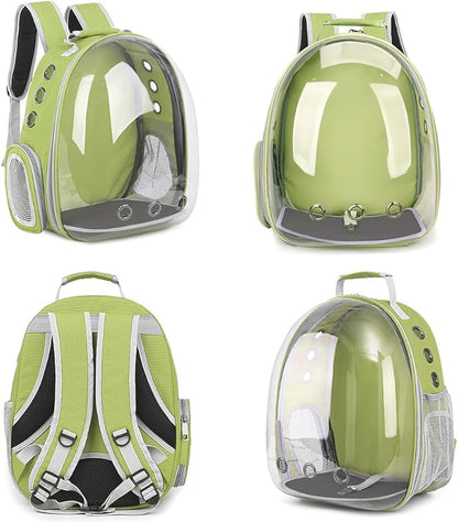 Pet Backpack Carrier,Bubble Backpack Cat Carrier,Pets and Small Dogs,Space Capsule Pet Carrier for Traveling, Walking, Hiking and Outdoor Activities (Mint Green)
