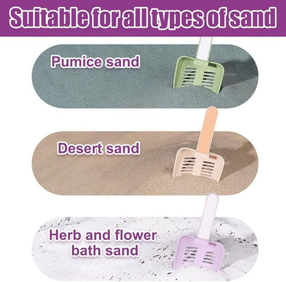 DONGKER Hamster Litter Scoop,Reusable Hanging Hamster Sand Bath Scoop for Guinea Pig Gerbil Rebbits Small Animals Bearded Dragon