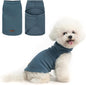 EXPAWLORER Soft Cat Sweater - Sweaters for Cats Only Warm Kitten Clothes, Fall and Winter Pet Coat Pullover Design, Fleece Sweatshirt Clothing Also for Puppy Small Dogs, Blue Large