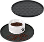 Dog Food Mat for Food and Water, Waterproof Pet Food Mat with Edges, Nonslip Dog Feeding Mat for Protecting Floors (2Pack Black)