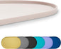 100% Waterproof 0.5" Raised Edge BPA Free Silicone Dog Food Mat, Pet Cat Feeding Mats Contain Spills Protects Floors, Placemats for Cats and Dogs Water Bowl Dishwasher.(Small, White Sand)