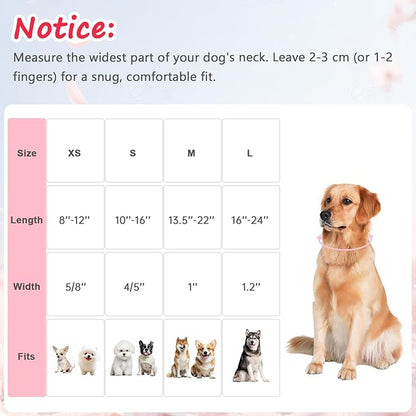 Strawberry Dog Collar, Cute Pink Dog Collars for Extra Small Dogs, Sweet Fresh Style Pet Collar Extra Small Dog Collars, Puppy Collar with Quick Release Buckle for Girl Boy Dog-XS