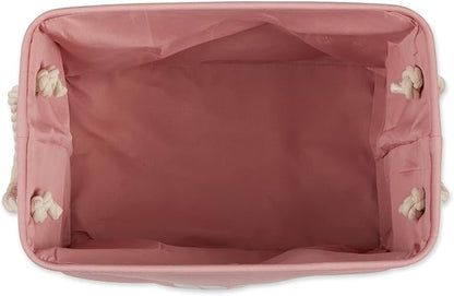 Bone Dry Pet Storage Collection Collapsible Bin, Rose, Medium Rectangle