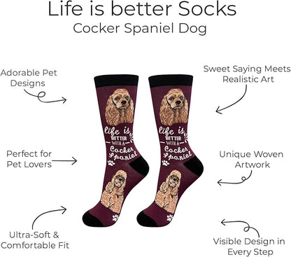 E&S Pets Pet Lover Socks - Dog & Cat Socks - Unisex Novelty Gifts