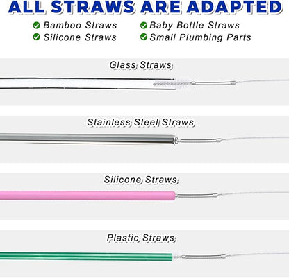 2 Pcs Long Tube Cleaner Brush, Extra Long Pipe Tube Cleaner Flexible Longs Drain Brush Bristles Drain Cleaning Brushes 55 Inch Nylon Spring Aquarium Filter Brushes for Home Kitchen Automotive