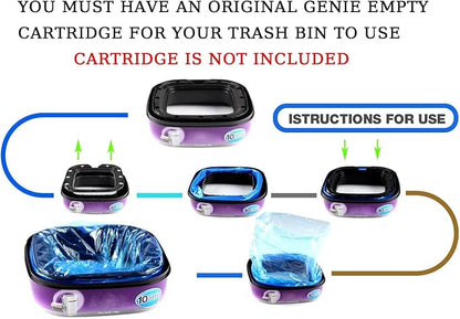18 pcs Universal Cat Litter Refills Bag Litter Refills Compatible with Your Litter Refill Cartridge for Litter Genie +（Disposable Cap are Included）