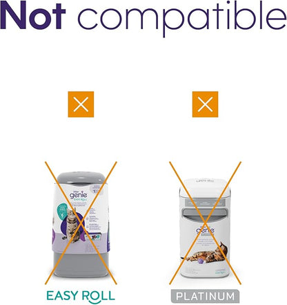 Litter Genie Refill Bags | Standard 4-Pack, 56 total ft | Up to 8 Months of Supply | Ultimate Odor Control Cat Litter Bags