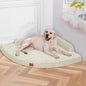 Large Orthopedic Dog Bed with Sides XXL Dog Beds with Removable Washable Cover Non-Slip Waterproof Pet Bed for Extra Large Dogs - Beige XXL