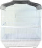 Birdcages Mesh Net Skirt Cover Reusable Stretchy Bird Cage Seed Catcher 35CM (White)