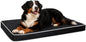 Orthopedic Dog Beds for Extra Large Dogs Waterproof Pet Kennel Pad with Removable Washable Cover and Non-Slip Bottom, 47x29 Inch, Black