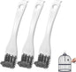 3pcs Bird Cage Brush Cleaner, Stainless Steel Bird Cleaning Brush Durable Droppings Removal Tool for Pet Parrot Fowl Cage Remover Cleaning Accessory