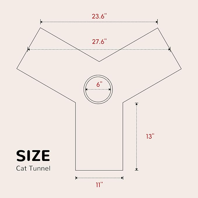 Tempcore 3 Way Collapsible Cat Tunnel for Indoor Cats, Pet Tunnel Bored Toys with Peek Hole & Ball for Puppy, Kitty, Kitten, Rabbit, Grey-Coin