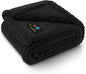 Luciphia Waterproof Pet Blanket, Liquid Pee Proof Dog Blanket for Sofa Bed Couch, Reversible Sherpa Fleece Furniture Protector Cover for Small Medium Large Dogs Cats, Black X-Large（85" x 57"）