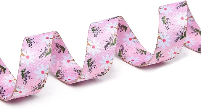 Mercano Adjustable Dog Collar - Special Design Patterns, Soft Nylon Comfortable Durable Pet Collar for Small Medium Large Dogs (M, Pink White Flower)