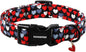 DOGWONG Red Heart Dog Collar, Cute Valentine Collar, Valentine's Day Dog Collar with Strong Plastic Buckle for Small Medium Large Dogs,M