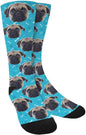 Custom Face Socks, Personalized Dog Lover Pet Photo Picture on Socks Unisex Athletic Crew Socks for Men Women