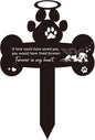 Pet Grave Markers Dog - Pets Memorial Stone Decorations Cemetery Headstones Decor Graveyard Remembrance Graveside Metal Stake Sign for Outdoors Yard