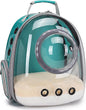 Bubble Cat Carrier Backpack Transparent Pet Carrier Backpack for Small Puppy and Bunny (Green, Backpack)