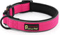 Plutus Pet Tactical Dog Collar, Reflective, Adjustable Heavy Duty Dog Collar, Soft Padded and Comfortable, for Small Medium and Large Dogs (Hot Pink, M)