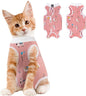 Coppthinktu Cat Recovery Suit Female, Breathable Cat Onesie After Surgery Female for Abdominal Wounds or Skin Diseases, Surgery Recovery Suit Kitten Surgical Onesie After Spay Wear Anti Licking