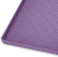 Ptlom Dog Food Mat Waterproof Pet Bowl Mats with High Lips, Non-Slip Dog Placemat Prevent Messy Spills to Floor, Silicone Puppy Feeding Tray for Small, Medium Large Dogs Cats, Purple, 31.5" 23.6"