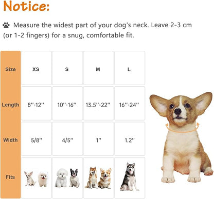 Fall Dog Collar – Halloween & Thanksgiving Dog Collars for Medium Dogs – Soft & Comfortable Autumn Puppy Collar with Quick Release Buckle, Medium Dog Collars for Girl Boy Dogs-M ﻿