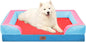 Comfort Expression Orthopedic Dog Bed for Large Dogs 36x27 Inch, Waterproof Egg Crate Foam Large Pet Bed with Removable Bolsters, Dog Couch with Washable Cover & Non-Slip Bottom, Atlanta