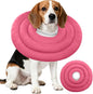 IDOMIK Dog Recovery Collar, Waterproof Soft Dog Cone After Surgery, Comfy Protective Elizabethan Collar Alternative for Dogs Cats, Adjustable Pet Neck Donut Cone Anti-Licking Biting Wounds,Rose,XL
