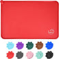 Silicone Waterproof Dog Cat Pet Feeding Mats, Non Slip, Easy Clean Pet Dog Cat Bowl Mats Placemat (24" x 16") Red