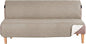 H.VERSAILTEX Futon Cover Reversible Sofa Slipcover Furniture Protector Water Resistant 2 Inch Wide Elastic Straps Sofa Bed Pets Kids Dog Cat Fit Sitting Width Up to 70"(Futon, Khaki/Beige)