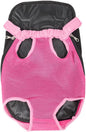 Leconpet Pet Carrier Backpack, Legs Out Adjustable Pet Front Cat Dog Carrier Backpack, Easy-Fit Dog Travel Backpack Carrier for Hiking Camping for Small Medium Puppies Cats (Fuchsia, S)