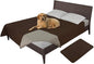 Easy-Going 100% Waterproof Dog Bed Cover, Non-Slip Pet Blanket for Furniture, Washable Couch Cover, Repleasement Sofa Cover (120X82 in,Coffee)