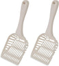 Petmate Litter Scoop for Cats,Jumbo Size,Bleached Linen,(Pack of 2)