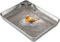 kathson Stainless Steel Bird Bath 16.14"×12.2"×2.36" Metal Bird Bath Tray Pet Bird Cleaning Accessories Bird Bathtub Bird Bath Tray Pet Shower Tub Pigeon Bathtub Bird Cage Bathtub Tray