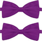 KOOLMOX Purple Dog Bow Ties Large Dogs, Adjustable Dog Collar Bow Tie for Medium and Large Dogs Cats Pets Wedding Birthday Graduation Holiday Homecoming Costumes Grooming Bow, 2-Pack