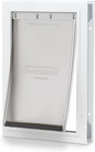 PetSafe Freedom Aluminum Pet Door for Dogs and Cats, Medium, White, Tinted Vinyl Flap