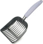 Cat Litter Scoop, Kitty Metal Scooper, Aluminum Alloy Sifter, Kitten Pooper Lifter, Deep Shovel, Long Handle, Poop Sifting, Durable, Heavy Duty, for Litter Box