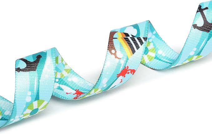 Mercano Adjustable Dog Collar - Special Design Patterns, Soft Nylon Comfortable Durable Pet Collar for Small Medium Large Dogs (M, Sail)
