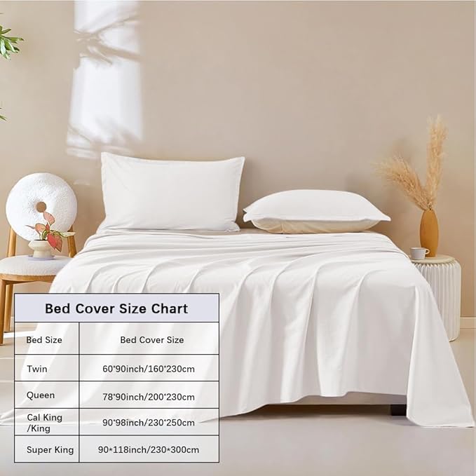 DUJUIKE Waterproof Bed Cover for Dog and Cats,Pet Hair Resistant Bed Sheet Cover, Protective Bed Liner Cover with 100% Waterproof Breathable Thin Fabric (Twin 63 * 90 inch, White)
