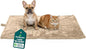 Furhaven ThermaNAP Self-Warming Cat Bed for Indoor Cats & Large/Medium Dogs, Washable & Reflects Body Heat - Quilted Faux Fur Reflective Bed Mat - Cream, Large