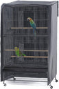 PONY DANCE Pets Product Universal Birdcage Cover Blackout & Breathable Birdcage Cover for Pets' Good Night, Large, Grey, 35 L x 25 W x 47 in H