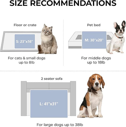 LINENLUX 1 Pack 3 Soft Dog Blanket Washable Warm Fleece Cat Blankets for Pet Puppy Fluffy Calming Flannel Grey Small