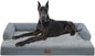 Orthopedic XXL Dog Beds, Waterproof Egg Crate Foam Big Pet Bed for All Breed Sized Dogs 53x42Inch, Washable Extra Large Dog Couch Bed with Removable Cover and Non-Slip Bottom, Grey