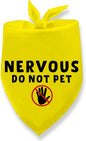 Nervous Do Not Pet Dog Bandana, Nervous Anxious Dog Bandana No Hand Sniffs Gift for Dogs Lover Pet Scarf for Boy & Girl for Small and Medium Cat Dogs